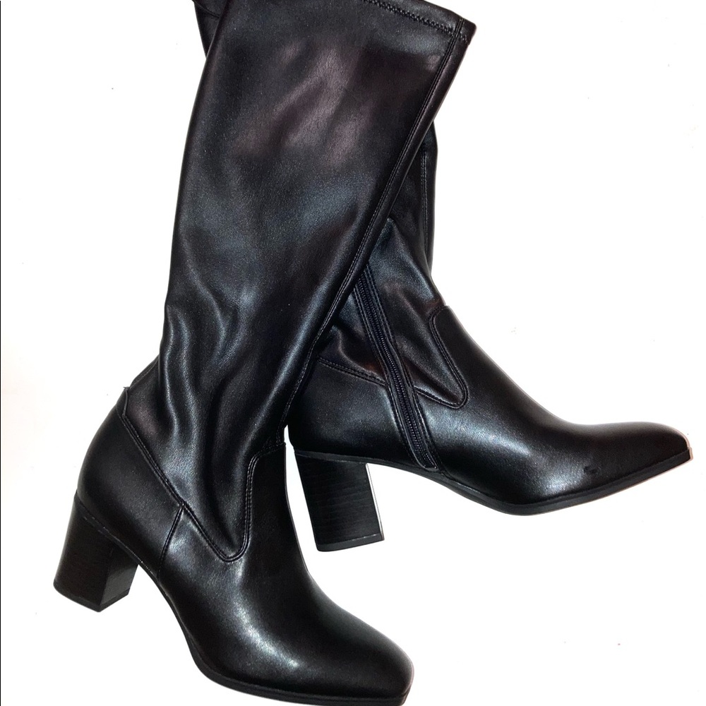 NEW Franco Sarto Indira Black Tall Boots Size 8